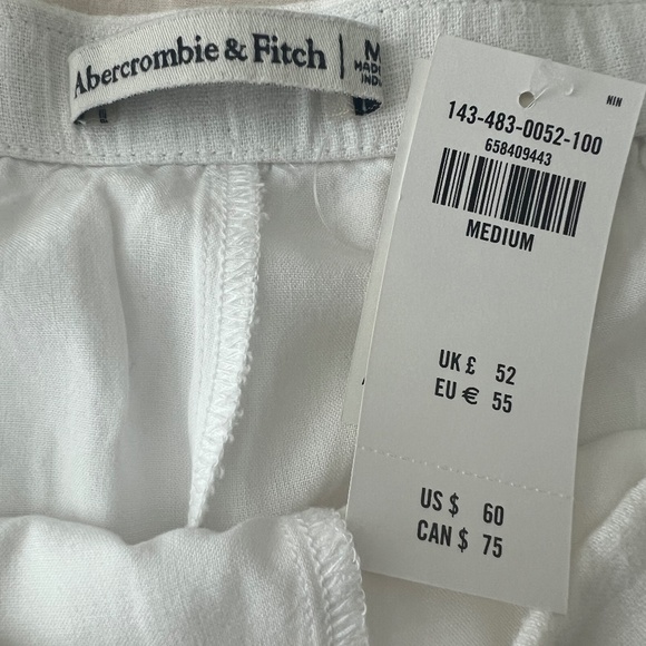 Abercrombie White Linen Skort - Size Medium - NWT - Picture 5 of 5